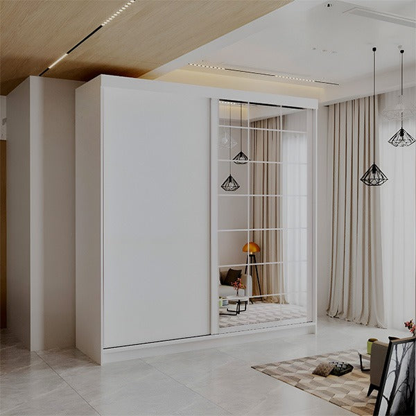 LATVIA VOTAN WHITE SLIDING WARDROBE 200/250cm