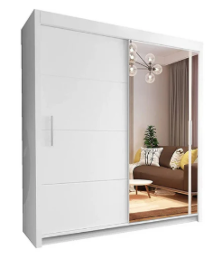 Upgrade Your Bedroom with the Vision Full Mirror Sliding Wardrobe – 2 or 3 Door Options
