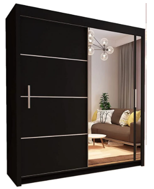 Upgrade Your Bedroom with the Vision Full Mirror Sliding Wardrobe – 2 or 3 Door Options