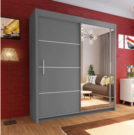 Upgrade Your Bedroom with the Vision Full Mirror Sliding Wardrobe – 2 or 3 Door Options