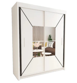 Transform Your Bedroom with the Nicole Double Mirror Sliding Wardrobe
