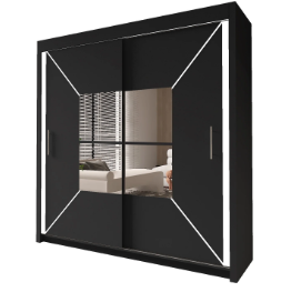 Transform Your Bedroom with the Nicole Double Mirror Sliding Wardrobe