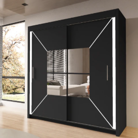 Transform Your Bedroom with the Nicole Double Mirror Sliding Wardrobe