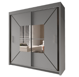 Transform Your Bedroom with the Nicole Double Mirror Sliding Wardrobe