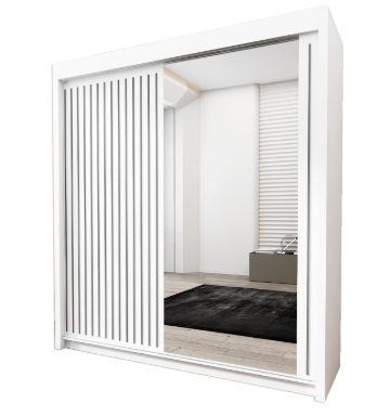 Royal Modern Sliding Mirror Wardrobe – Available in 2 & 3 Door Designs