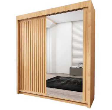 Royal Modern Sliding Mirror Wardrobe – Available in 2 & 3 Door Designs