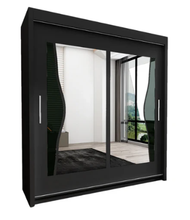 Elevate Your Bedroom with the Batumi Double Mirror Sliding Wardrobe