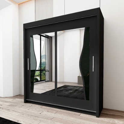 Elevate Your Bedroom with the Batumi Double Mirror Sliding Wardrobe