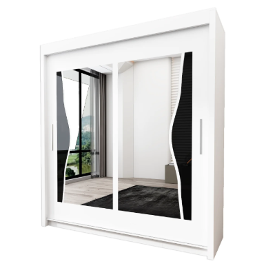 Elevate Your Bedroom with the Batumi Double Mirror Sliding Wardrobe