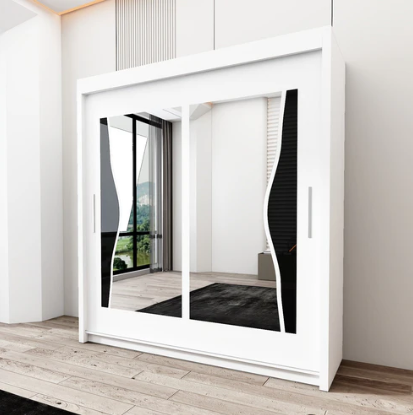 Elevate Your Bedroom with the Batumi Double Mirror Sliding Wardrobe