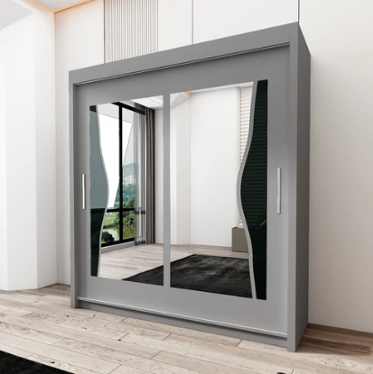 Elevate Your Bedroom with the Batumi Double Mirror Sliding Wardrobe