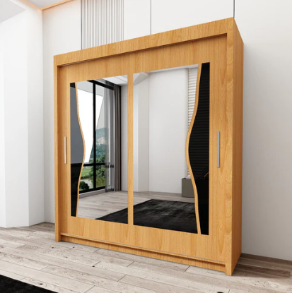 Elevate Your Bedroom with the Batumi Double Mirror Sliding Wardrobe