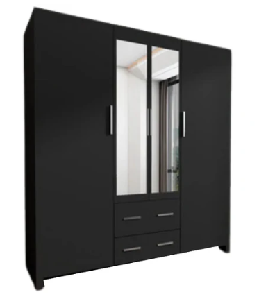 London Modern 4 Door Wardrobe – Elegant Bedroom Furniture