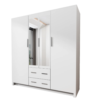 London Modern 4 Door Wardrobe – Elegant Bedroom Furniture