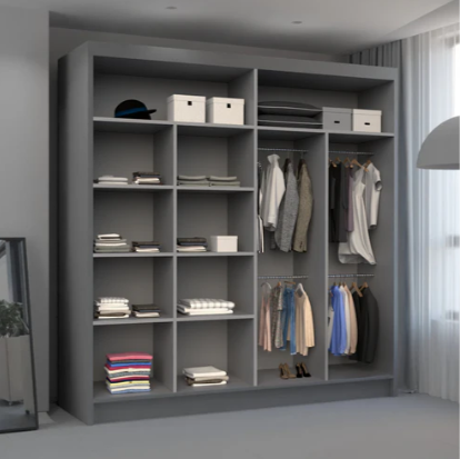 Chelsea Sliding Mirror Wardrobe – Elegant Double Door Design for Bedrooms