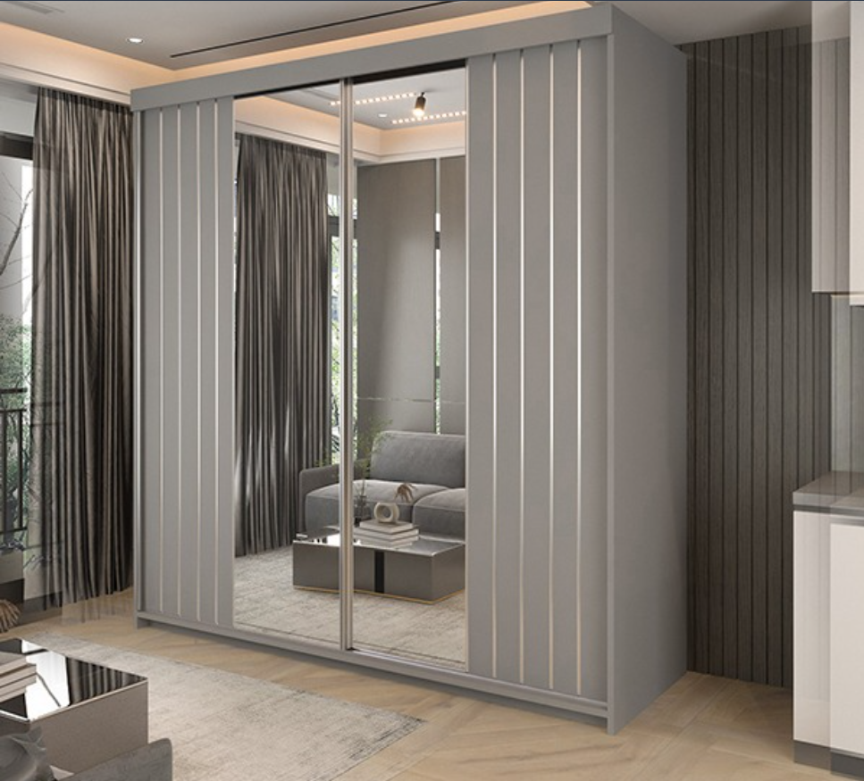 Marbella White Sliding Wardrobe 150cm/200cm