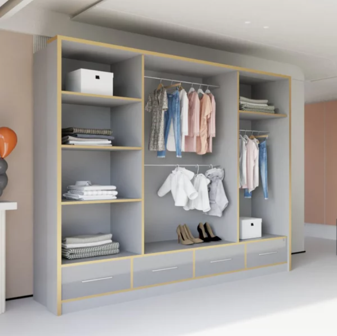 SYDNEY HIGH GLOSS WARDROBE 203cm/253cm