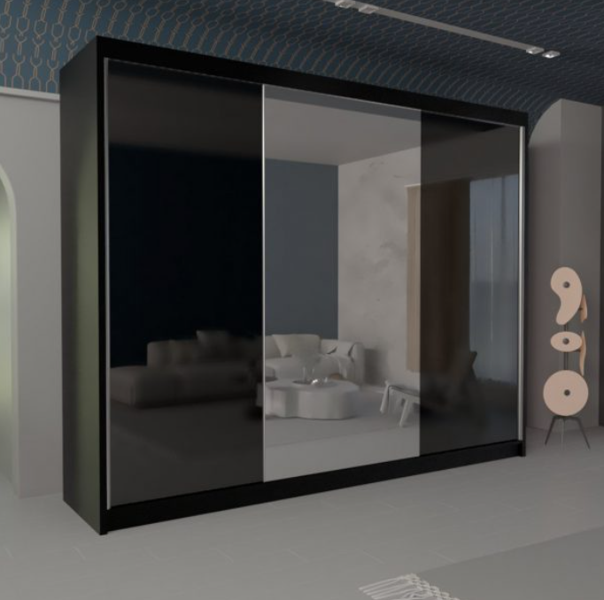 VIKAS HIGH GLOSS WARDROBE 120cm/150cm/200cm/250cm