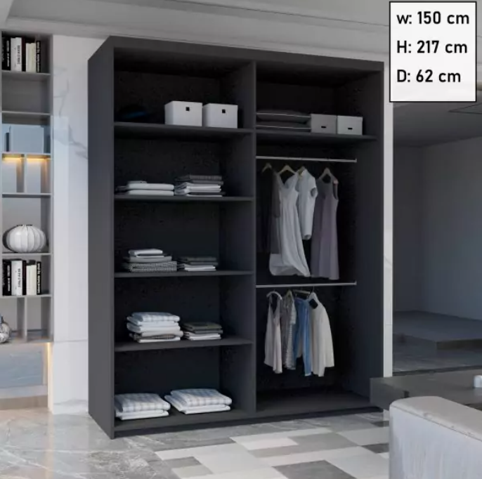 ANDORRA SLIDING WARDROBE 150cm/203cm