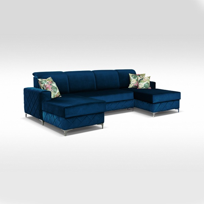 BORYS BLUE SOFA BED LARGE