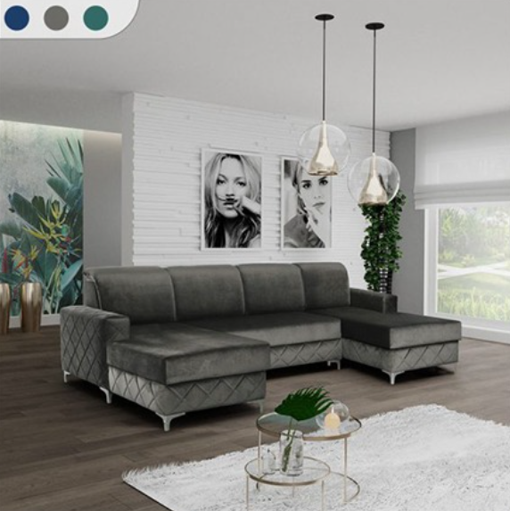 BORYS GREY SOFA BED LARGE