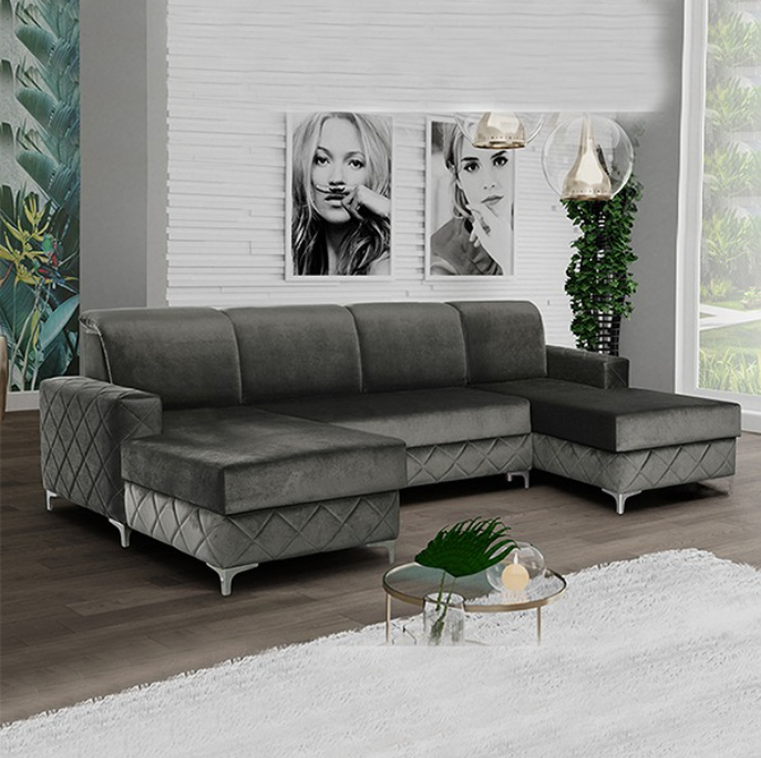 BORYS GREY SOFA BED LARGE