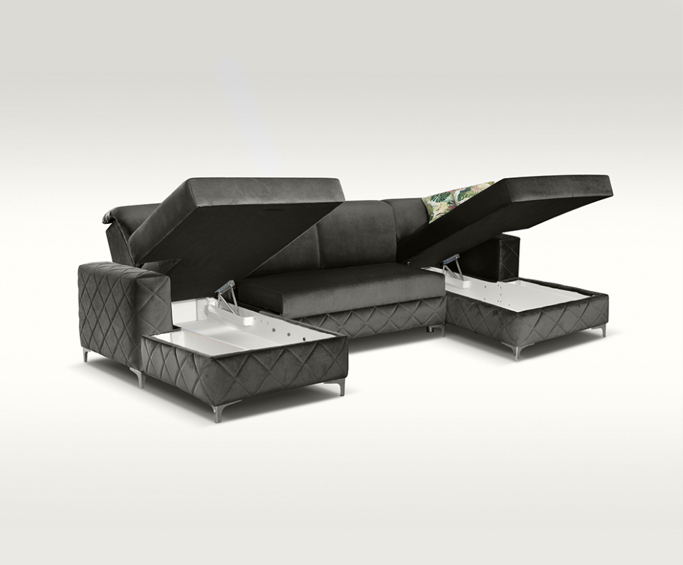 BORYS GREY SOFA BED LARGE