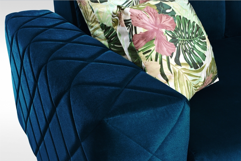 BORYS BLUE SOFA BED SMALL