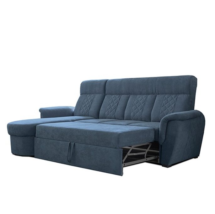 SELLY BLUE SMALL SOFA BED
