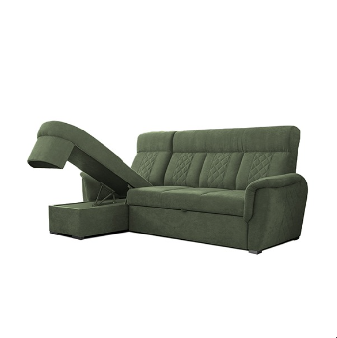 SELLY GREEN SMALL SOFA BED