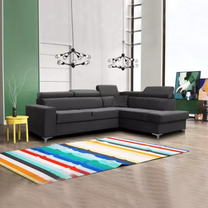 GLOSS CORNER SOFA BED