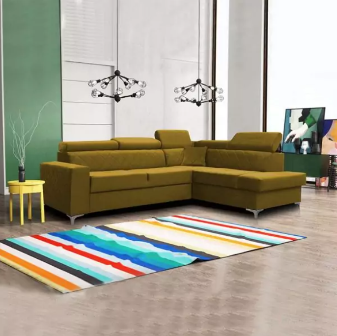 GLOSS CORNER SOFA BED