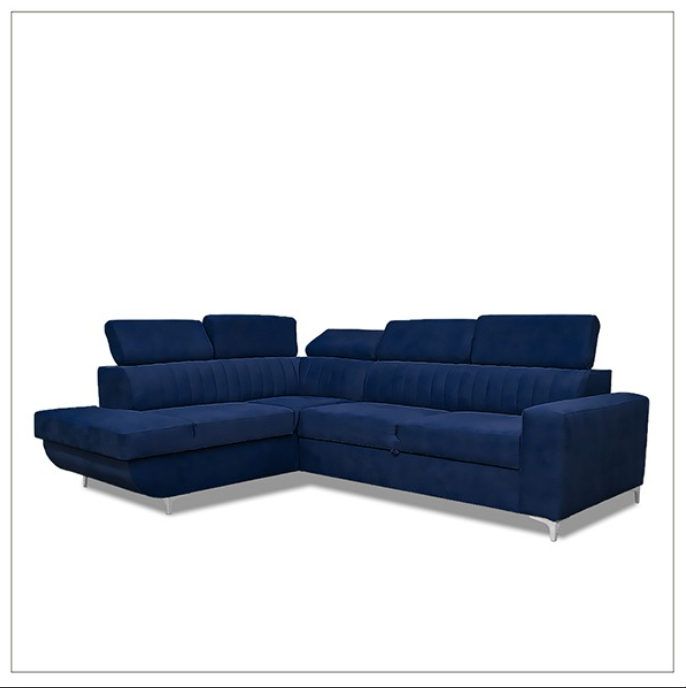HOUSTON BLUE CORNER SOFA BED