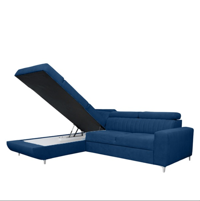 HOUSTON BLUE CORNER SOFA BED