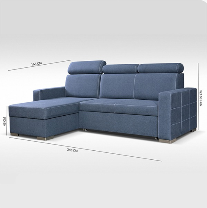 HOLLIE SOFA BED BLUE