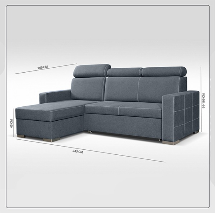 HOLLIE SOFA BED GREY
