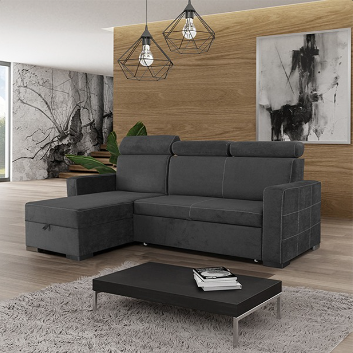 HOLLIE SOFA BED BLACK