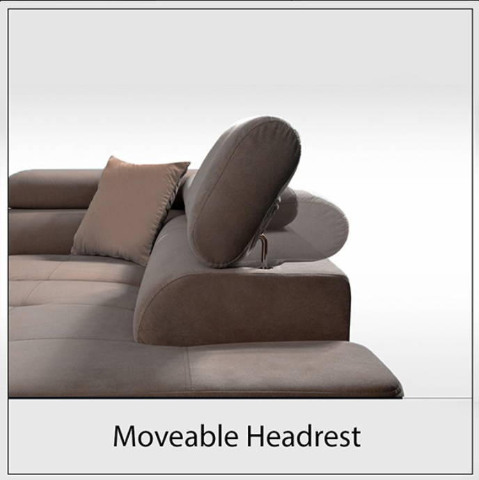 LIDO Brown Corner Sofa Bed