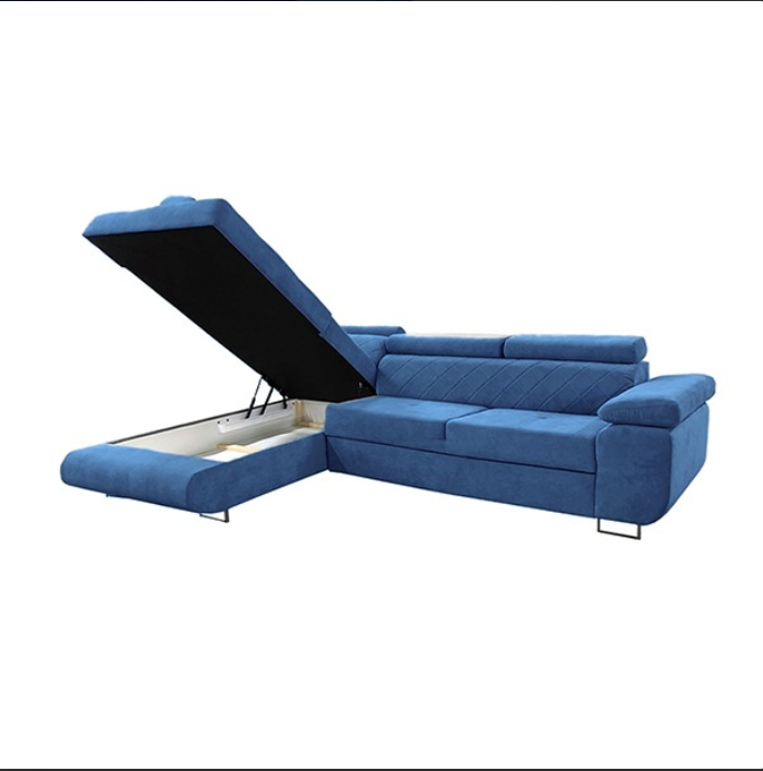 LAGUNA BLUE CORNER SOFA BED