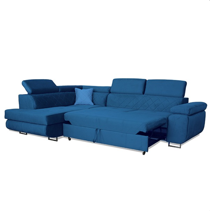 LAGUNA BLUE CORNER SOFA BED