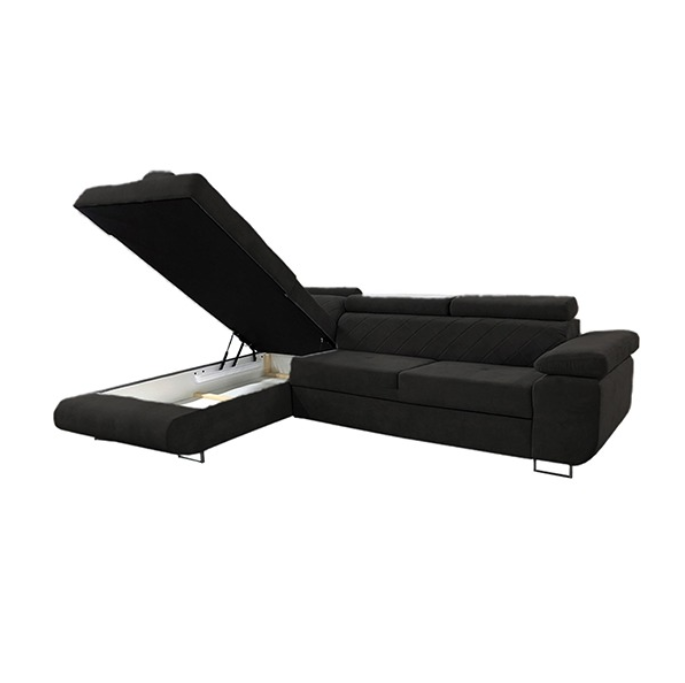 LAGUNA BLACK CORNER SOFA BED