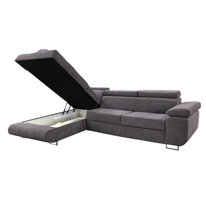 LAGUNA GREY CORNER SOFA BED