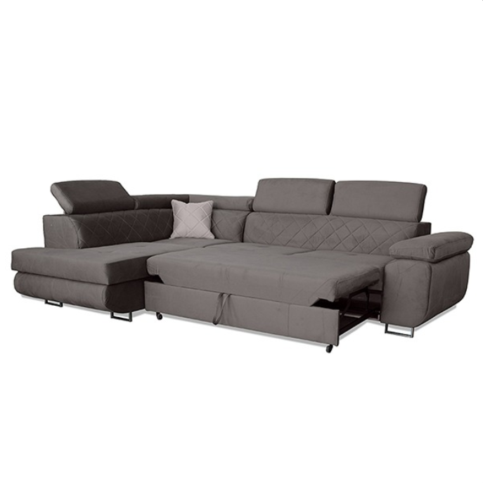 LAGUNA GREY CORNER SOFA BED