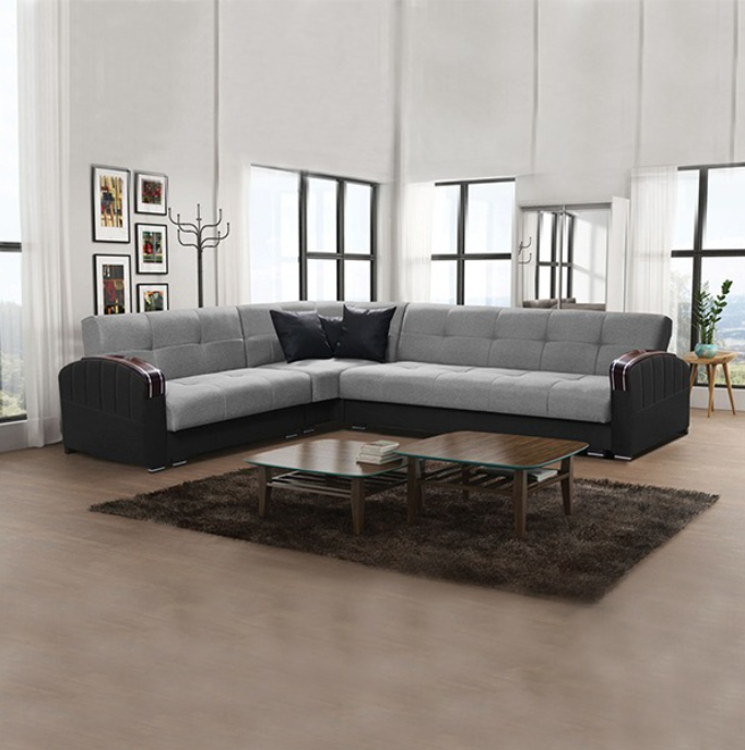FUTURO GREY CORNER SOFA BED