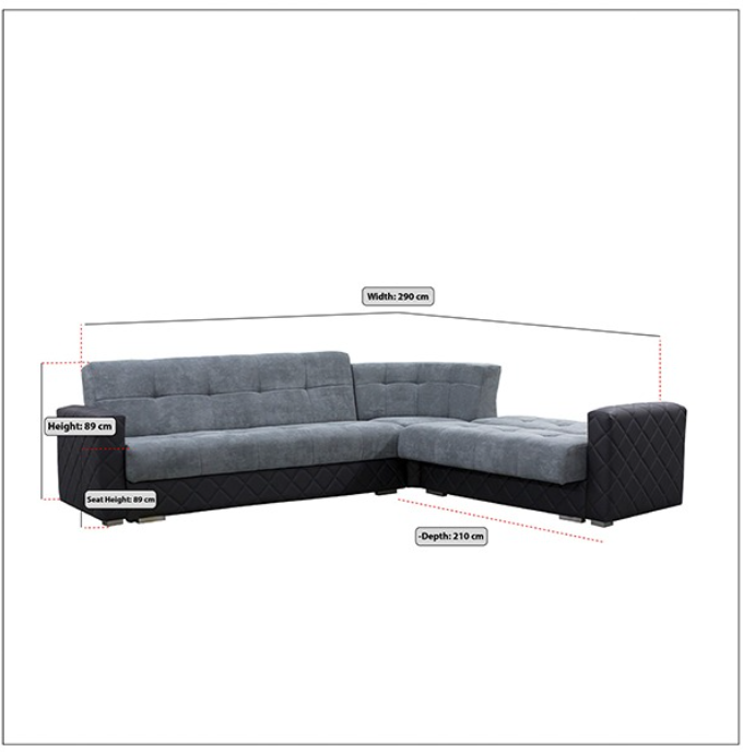 PORTO CORNER SOFA BED