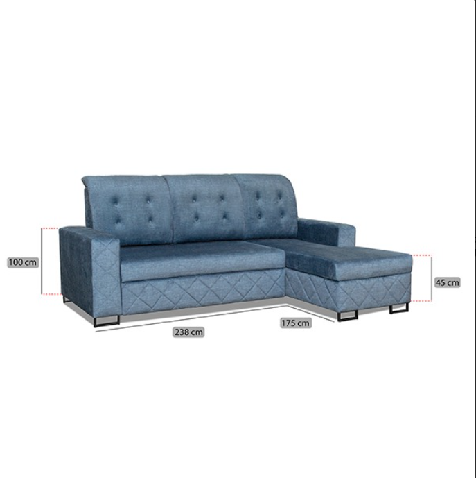 NOVA CORNER SOFA BED