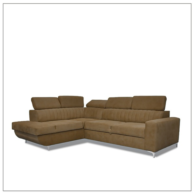 HOUSTON CAMEL CORNER SOFA BED