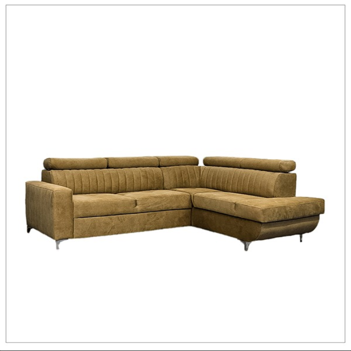 HOUSTON MUSTARD CORNER SOFA BED