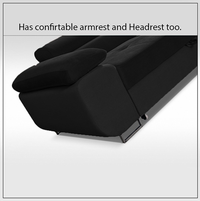 LIDO BLACK CORNER SOFA BED