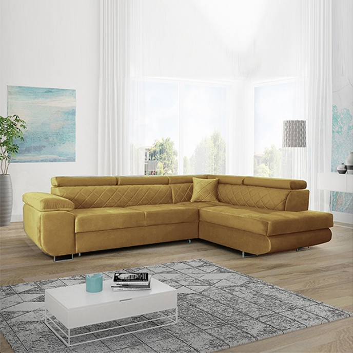 LAGUNA MUSTARD CORNER SOFA